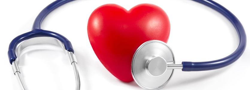 Stethoscope and Heart on White Background heart